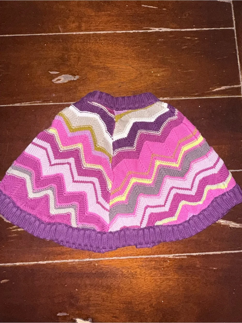 Missoni Purple, Cream & Yellow Knit Sweater Label Detail